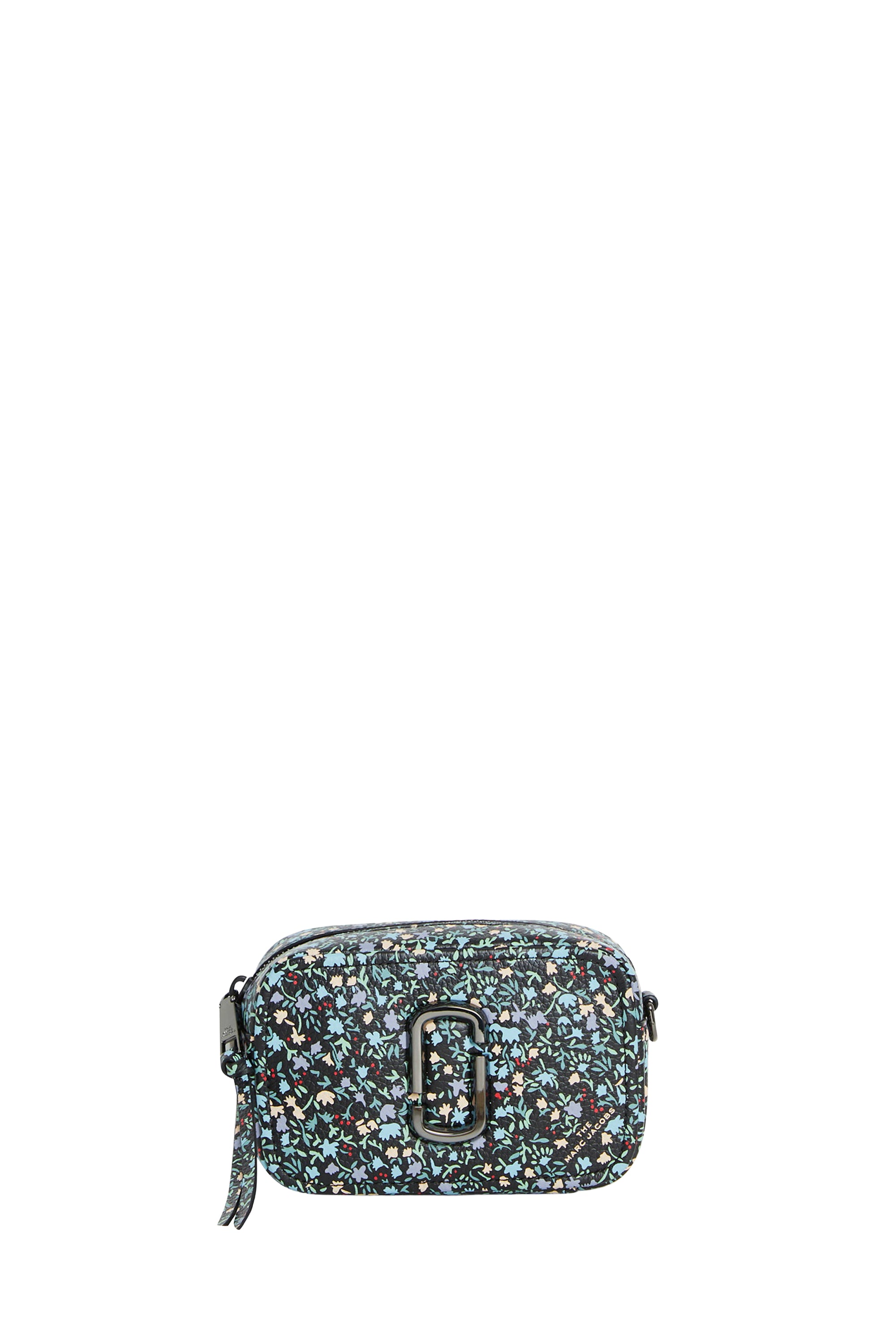 Softshot patterned leather bag - Black Multicolour
