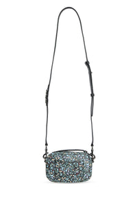Softshot patterned leather bag - Black Multicolour