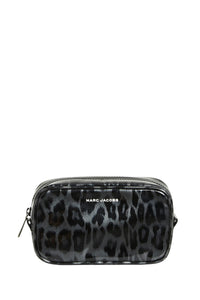 Printed zipped pencil case - Grey Leopard