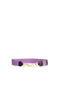 Bandoulière à pois en tissu - Purple