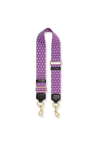 Bandoulière à pois en tissu - Purple