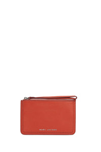 Pochette zippée en cuir - Peach Blossom
