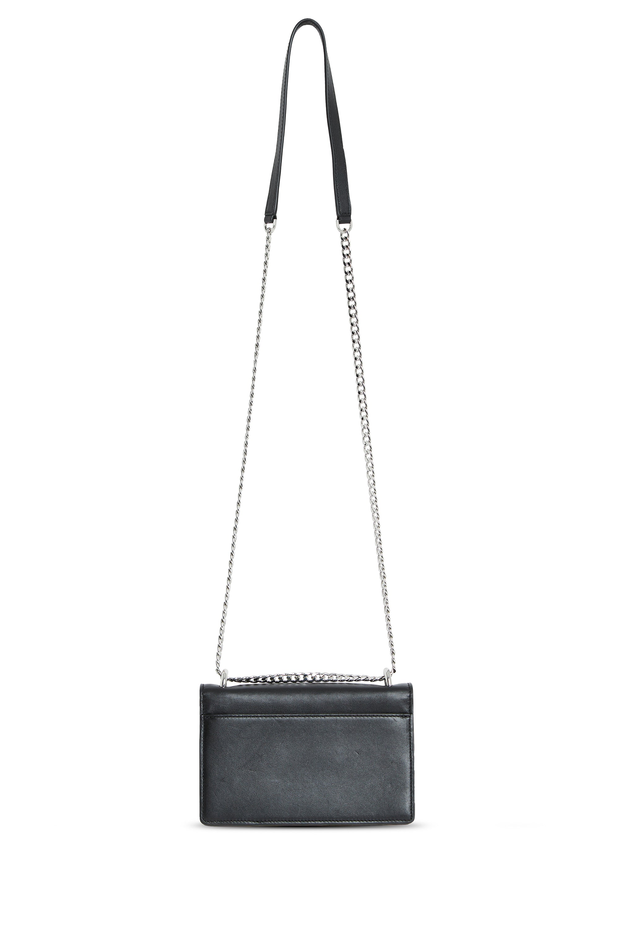 Sac à bandoulière en cuir - Black & Silver