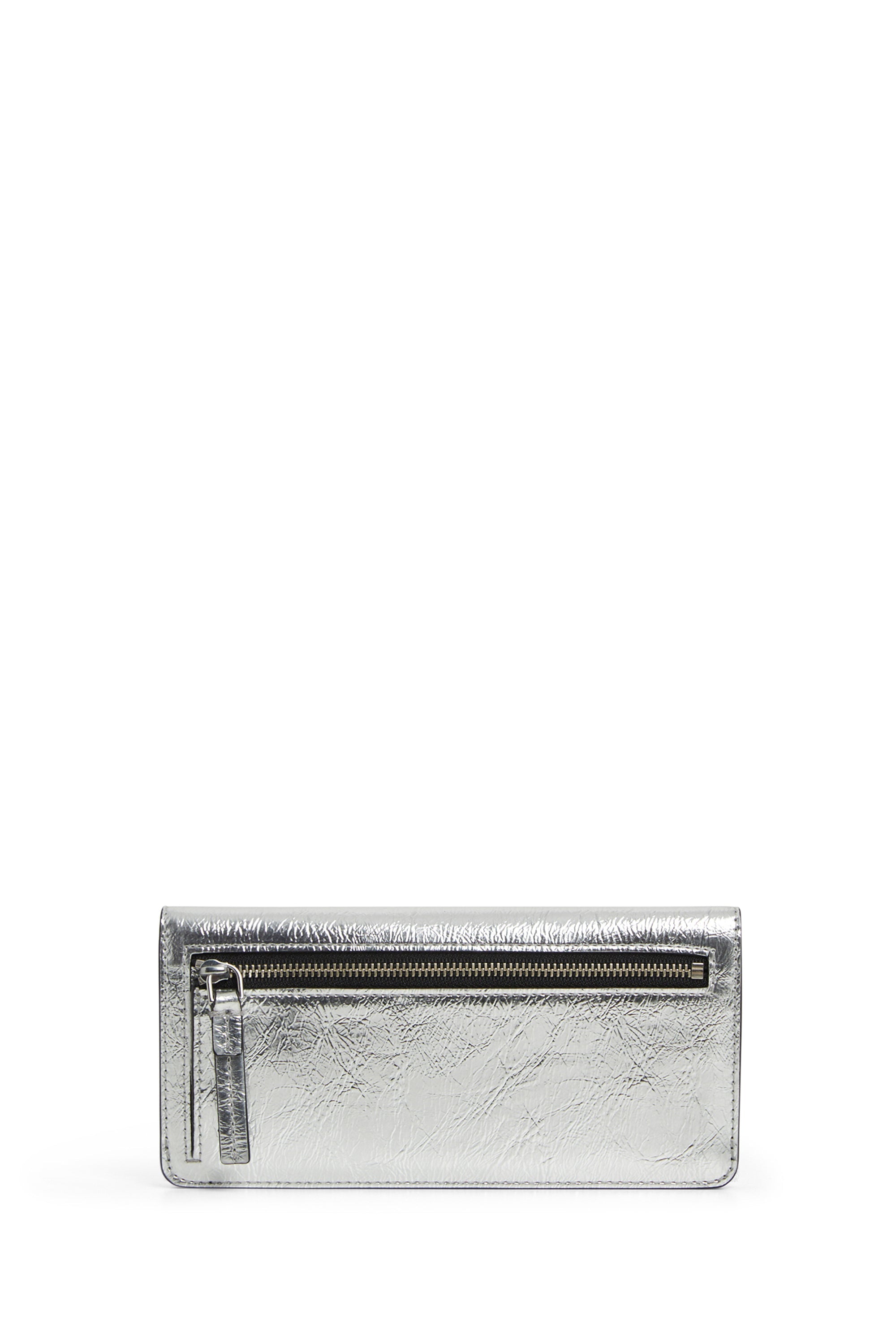 Portefeuille irisé à logo - Silver