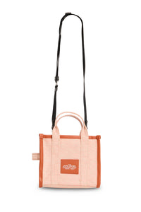 Petit sac à bandoulière The Tote Bag en tissu - Orange Rust