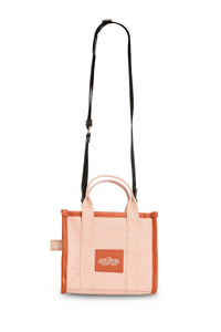 Petit sac à bandoulière The Tote Bag en tissu - Orange Rust