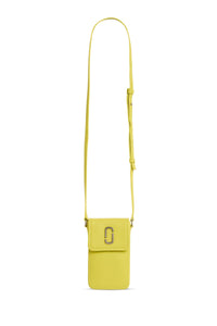 Pochette de téléhone à bandoulière en cuir - Apple Green