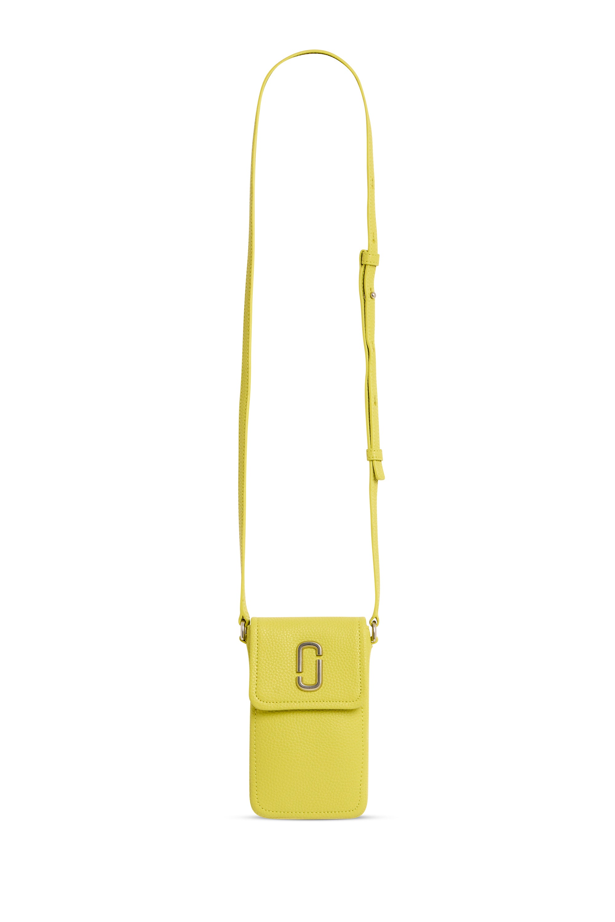 Pochette de téléhone à bandoulière en cuir - Apple Green