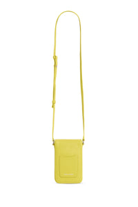 Pochette de téléhone à bandoulière en cuir - Apple Green