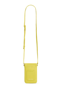 Pochette de téléhone à bandoulière en cuir - Apple Green
