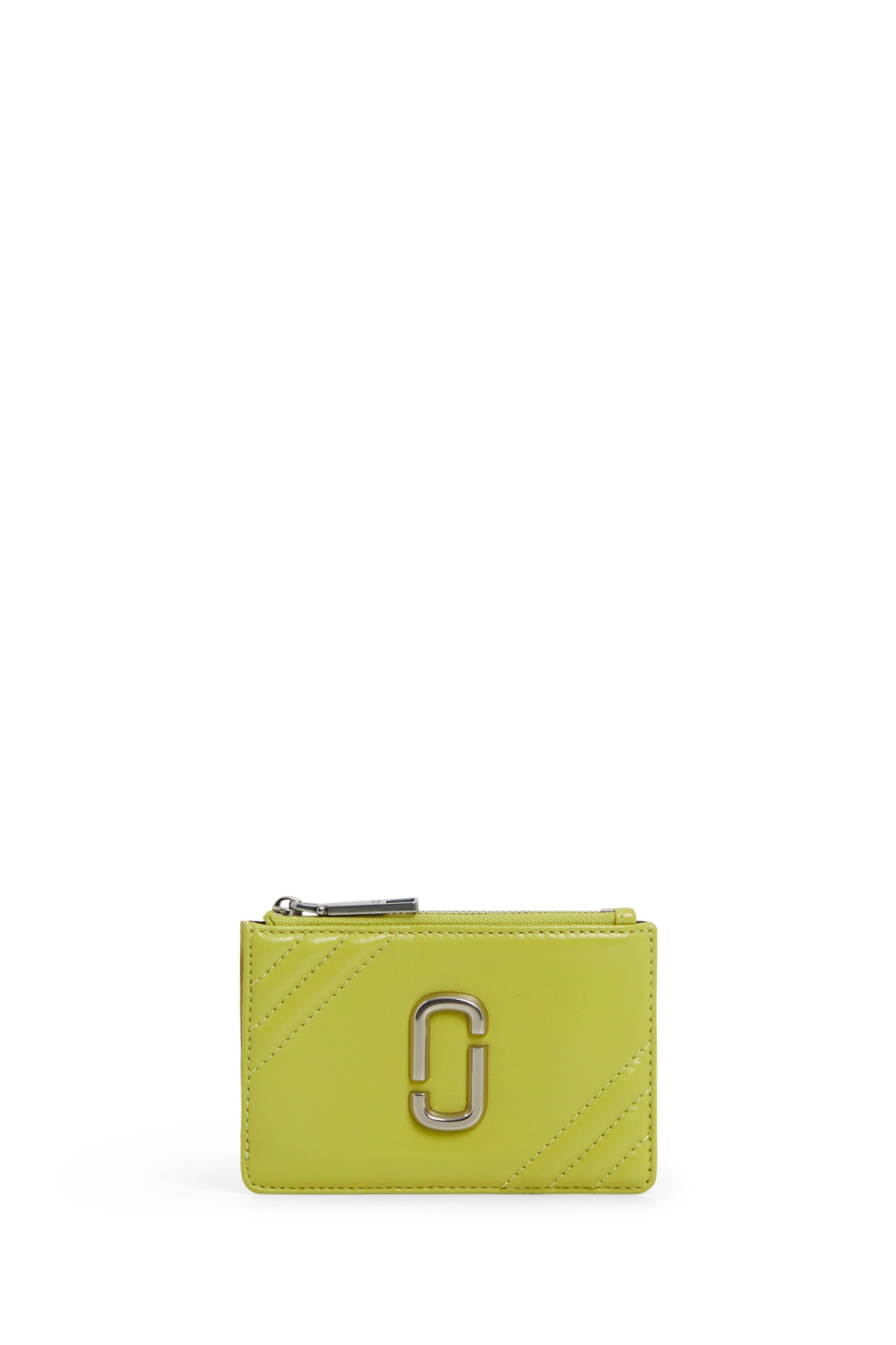 Portefeuille Compact en cuir - Apple Green