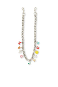 Bandoulière en chaîne avec charms - Multicolor & Nickel