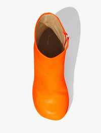 Bottines à plateforme Forma 100 en cuir - Orange