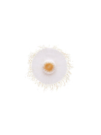 Chapeau Riviera en raphia - Off White & Light Beige