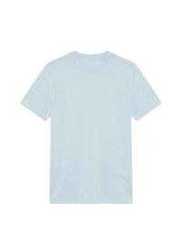 T-shirt Bianco à col rond - Light Blue