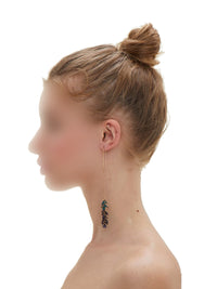 The Lavender Mono Earrings - Purple