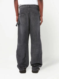 Jeans De Travail Tordus - Grey