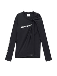T-shirt Twist Shell - Stonewhashed grey & Black