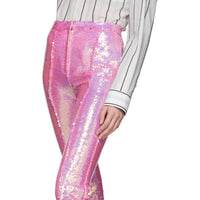 Pantalon droit à sequins - Pink Irridescent
