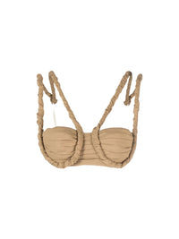 55€ / 0 sold //2 QTY / ST0%   Brassière Meli à bretelles twistées - Beige
