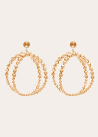 The Cristalli Earrings - Beige