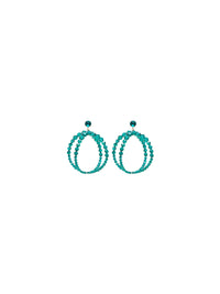 The Cristalli Earrings - Green
