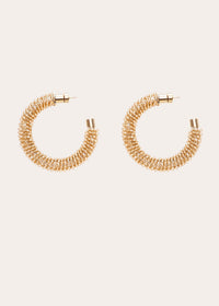70€ / 1 sold //1 QTY / ST100%   Boucles d'oreilles créoles Brila - Beige
