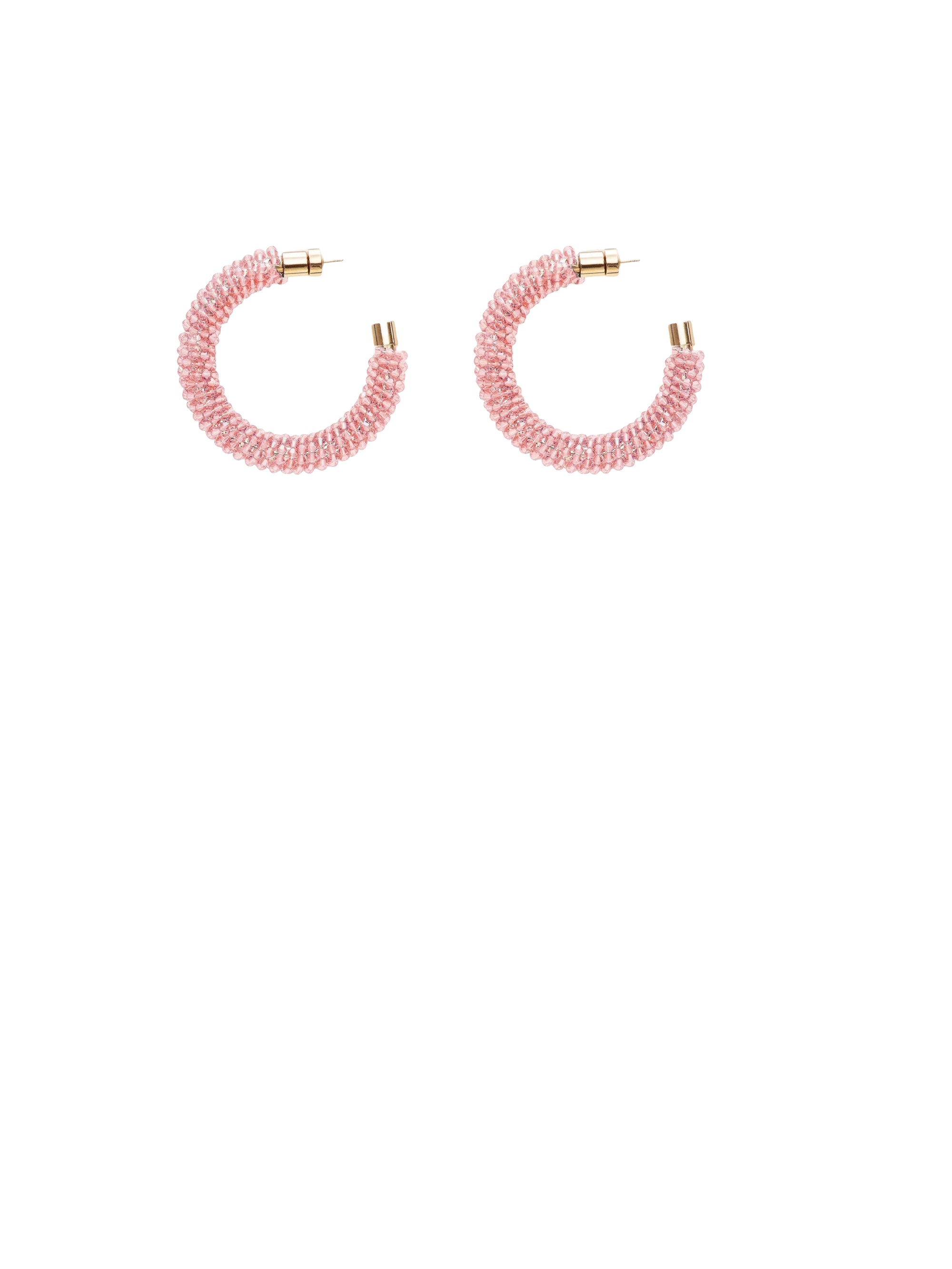 Boucles d'oreilles créoles Brila - Pink
