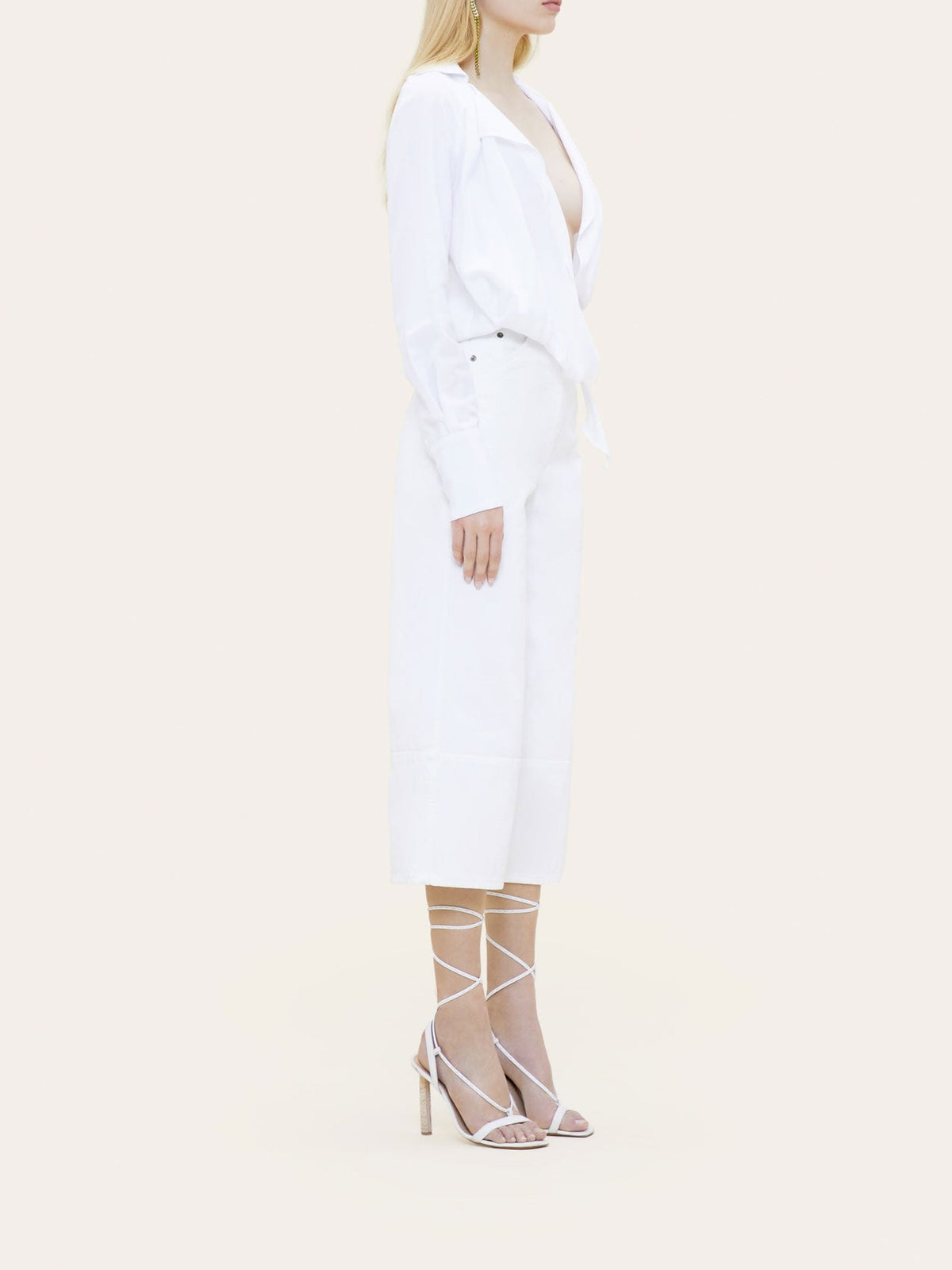 Chemise Figari à nouer - White