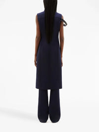 1pcs RELIQUAT 390€ / Robe tailleur longue strap en sergé - Ice blue