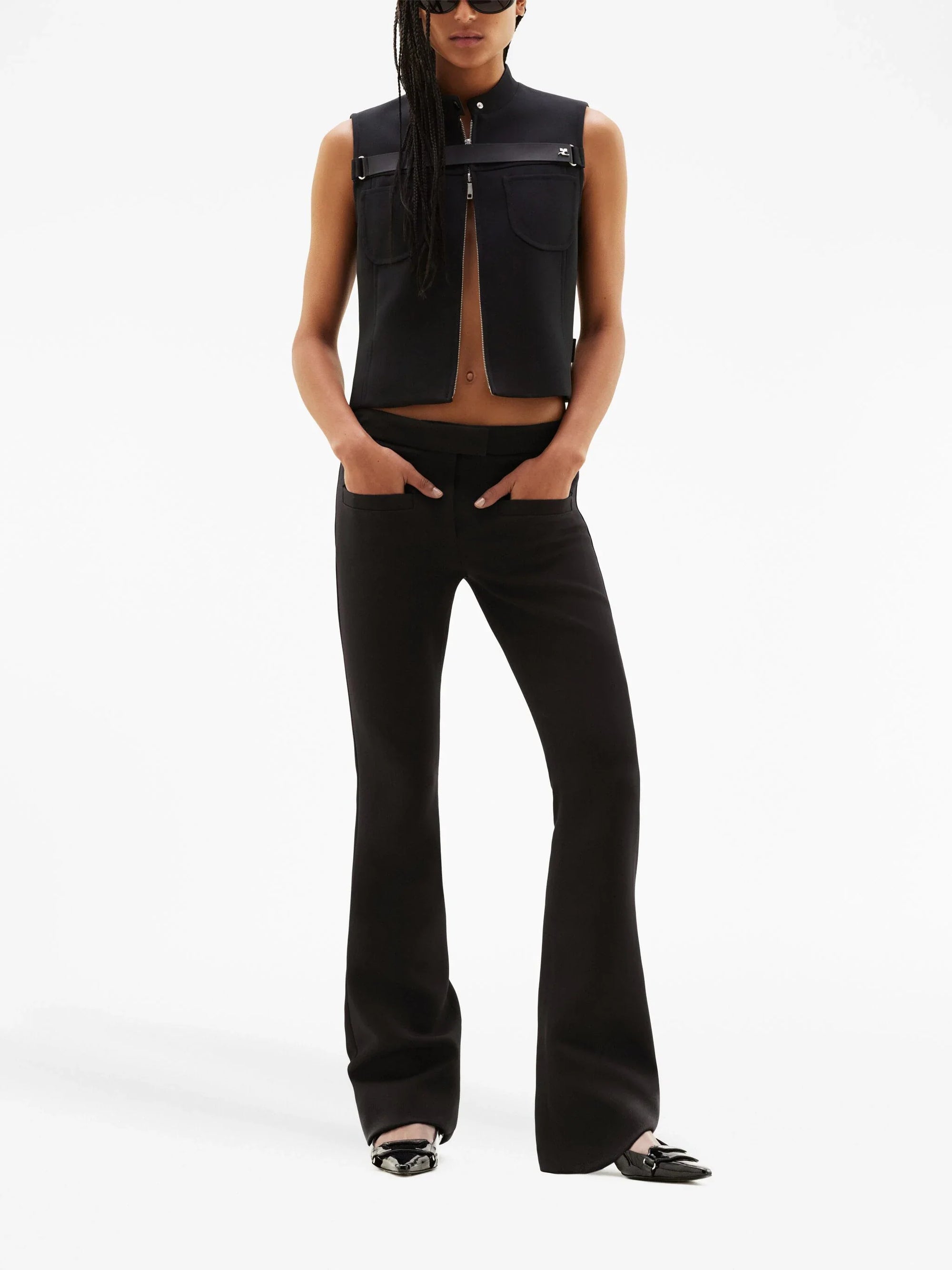 6pcs RELIQUAT 450€ / Pantalon crêpe héritage vieilli en laine - Heritage white