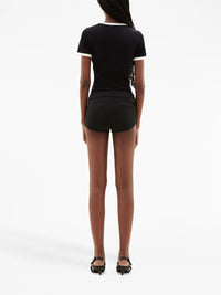 6pcs RELIQUAT 290€ / Short crêpe héritage vieilli en laine - Navy