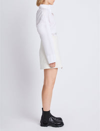 Jupe portefeuille en tweed - White