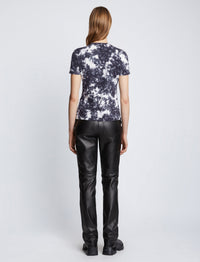 T-shirt tie and dye en maille - Black & White