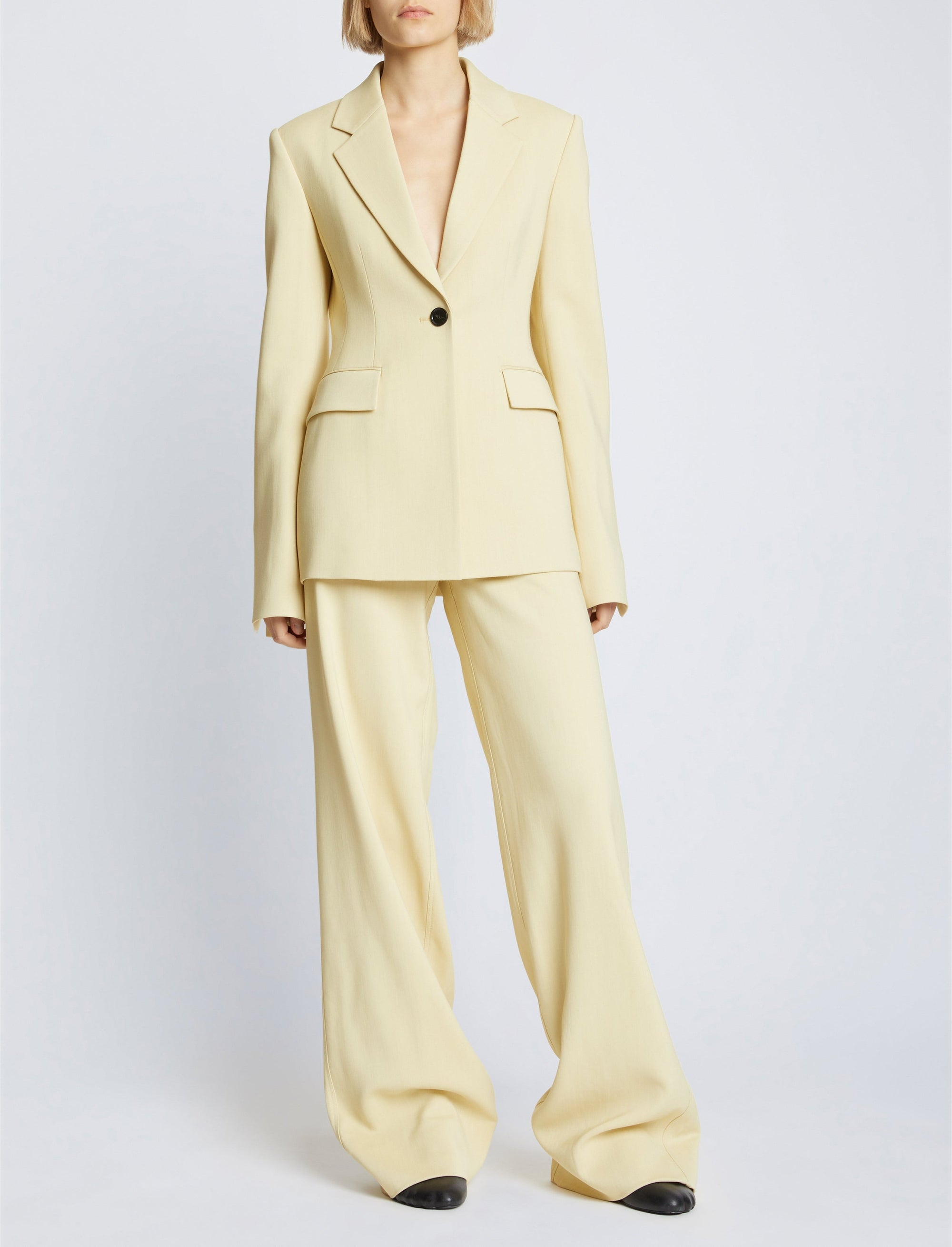 Veste de blazer cintrée - Parchment