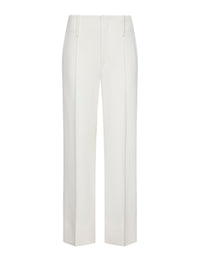 Pantalon court en crêpe - White