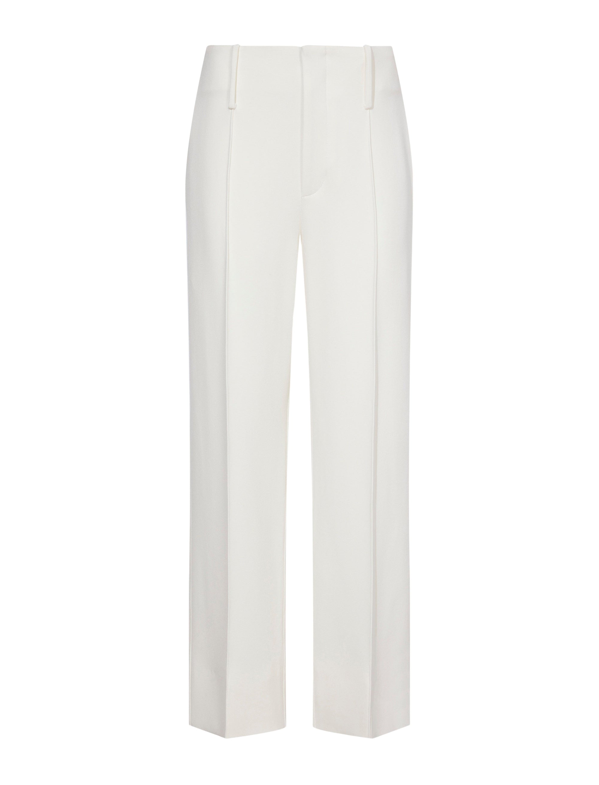 Pantalon court en crêpe - White