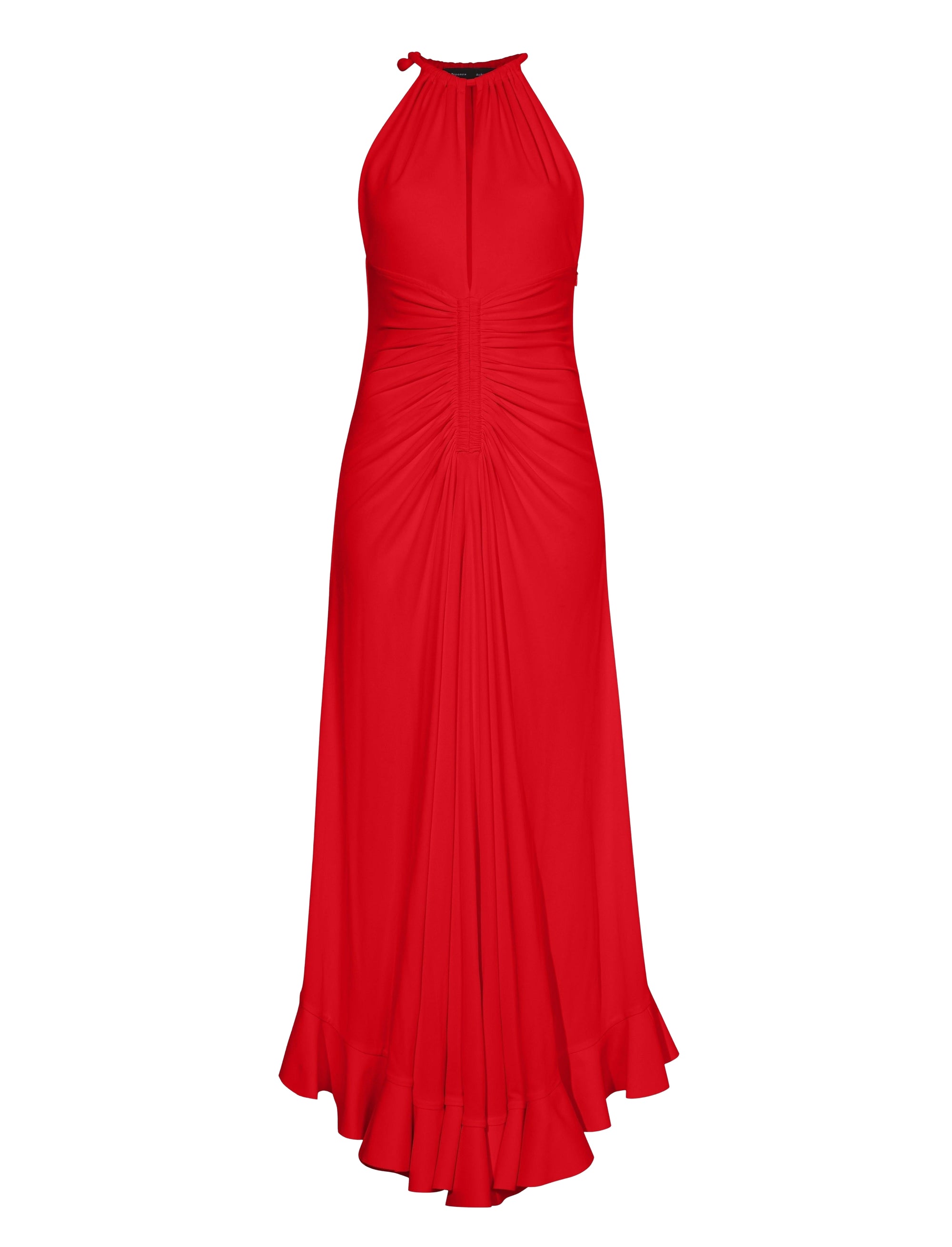 Robe à encolure américaine en crêpe - Poppy