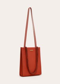 Sac A4 en cuir - Orange