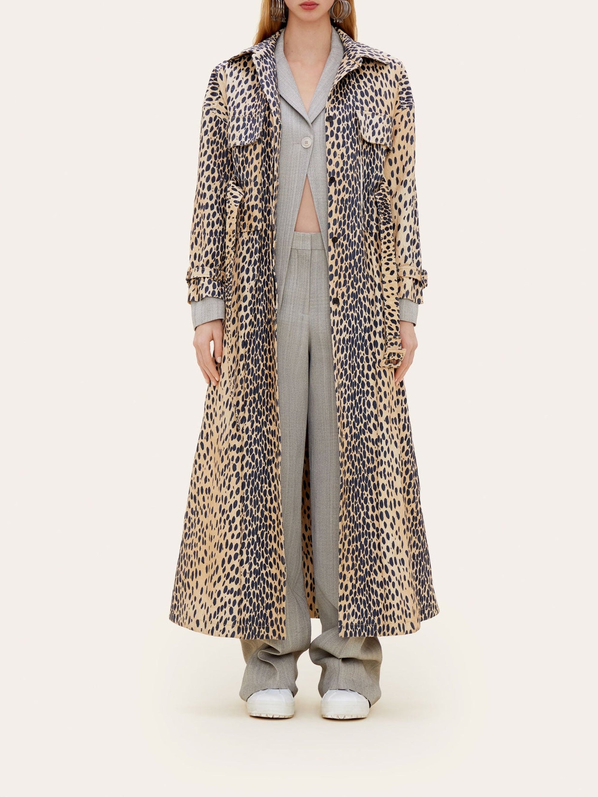 PRINT BROWN 5 LE MANTEAU THIKA