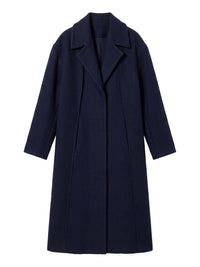 Manteau Quito à boutons en laine mélangée - Dark Navy