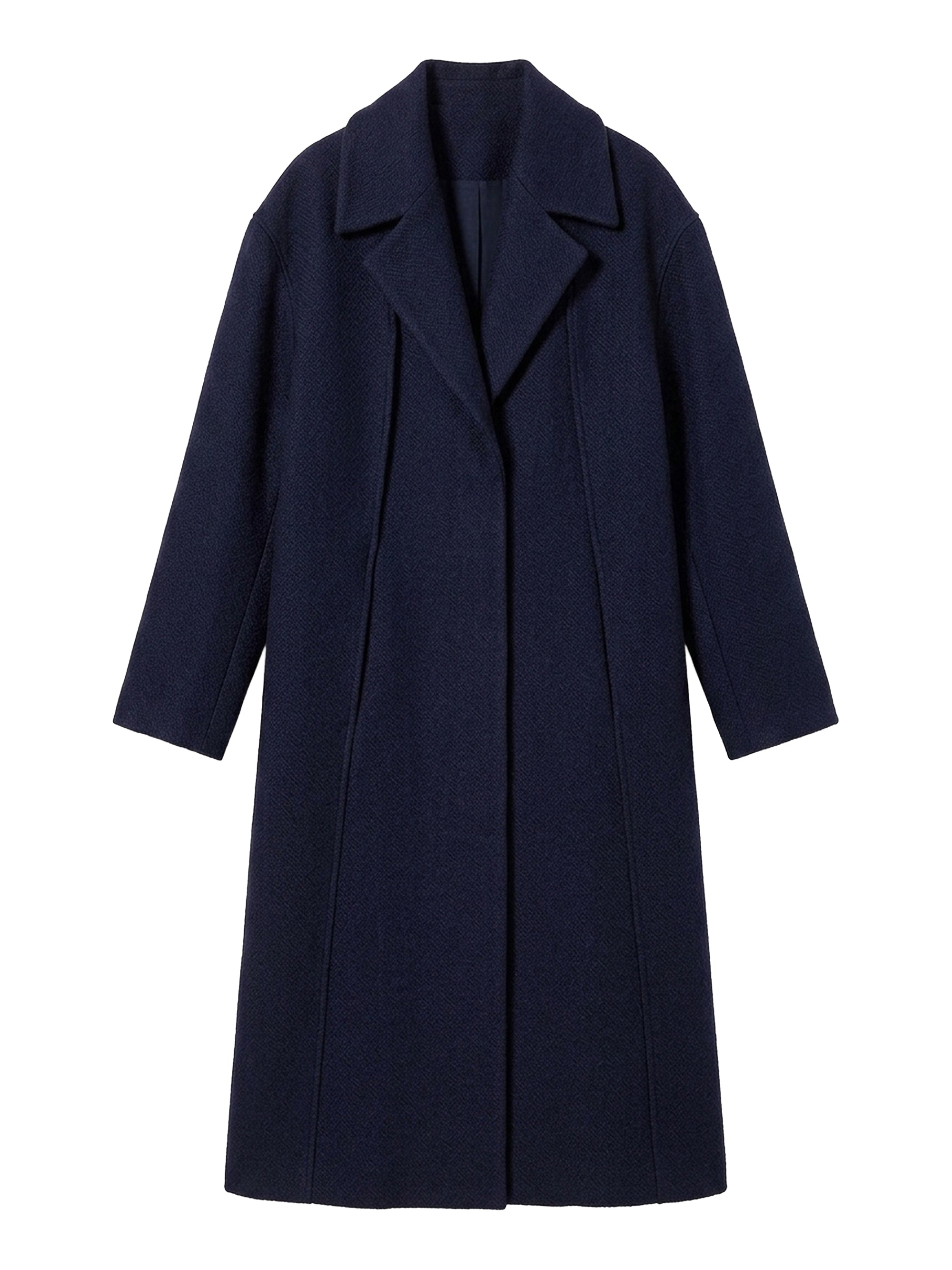 Manteau Quito à boutons en laine mélangée - Dark Navy