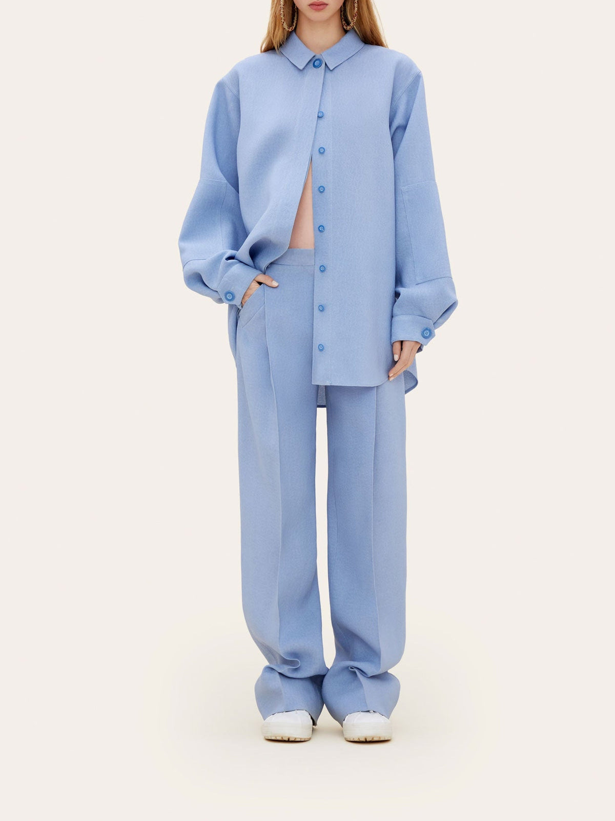 Chemise Loya à manches longues - Light Blue