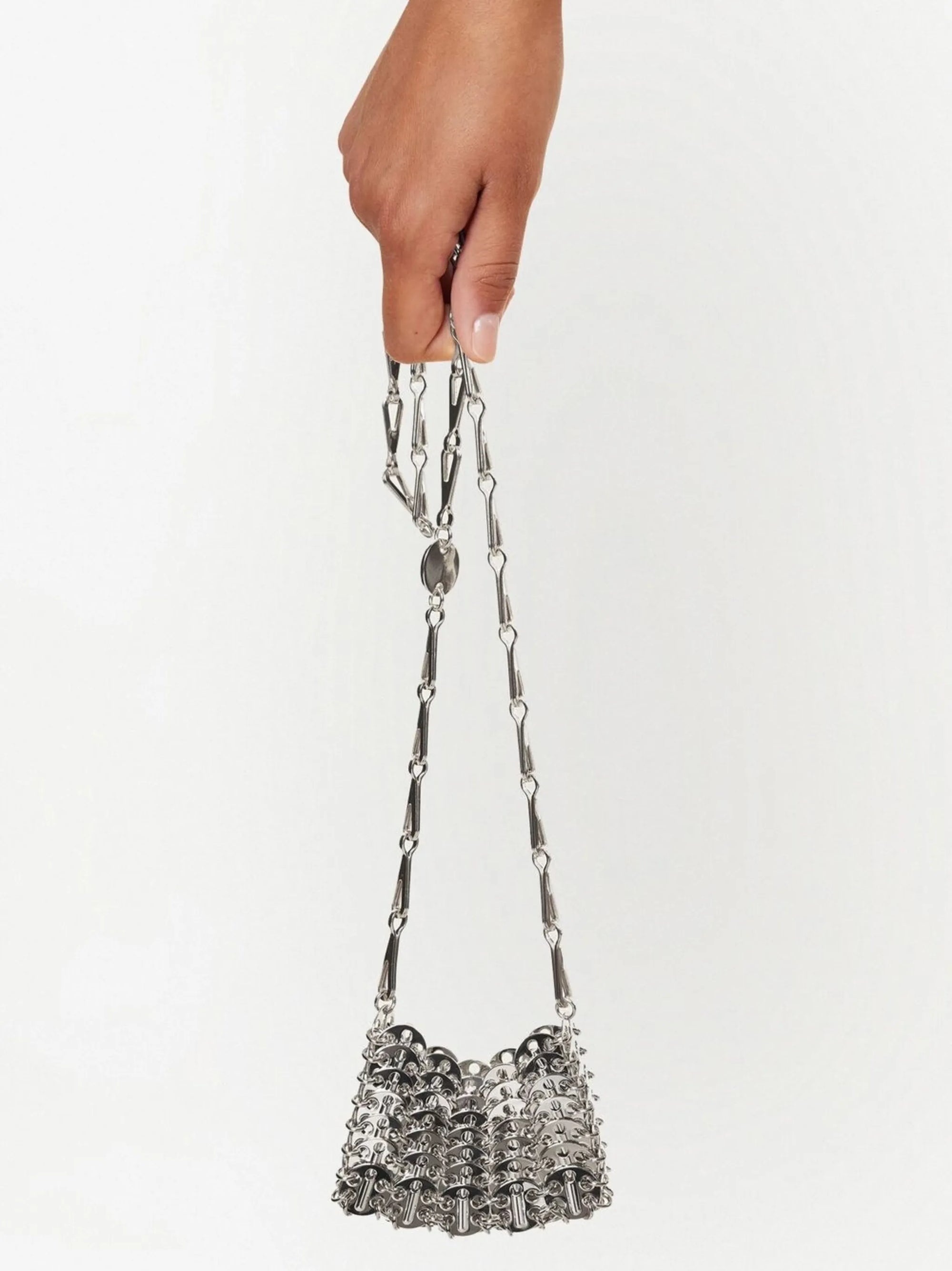 Sac micro 1969 à bandoulière en laiton - Silver