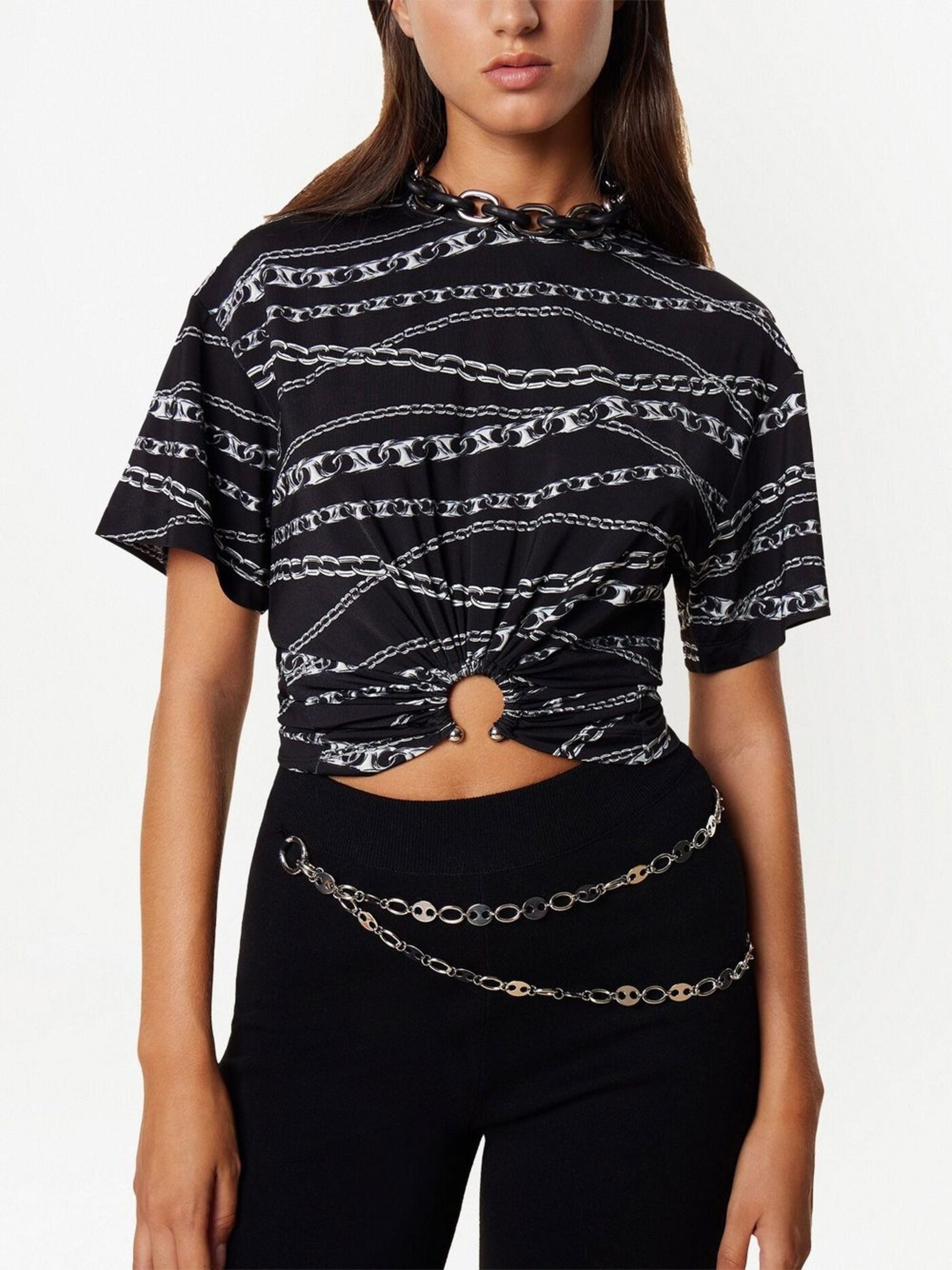 Silver Punk Chain T-shirt - Silver Punk Chain