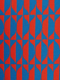 Losanghe outdoor cushion - Turquoise & Orange