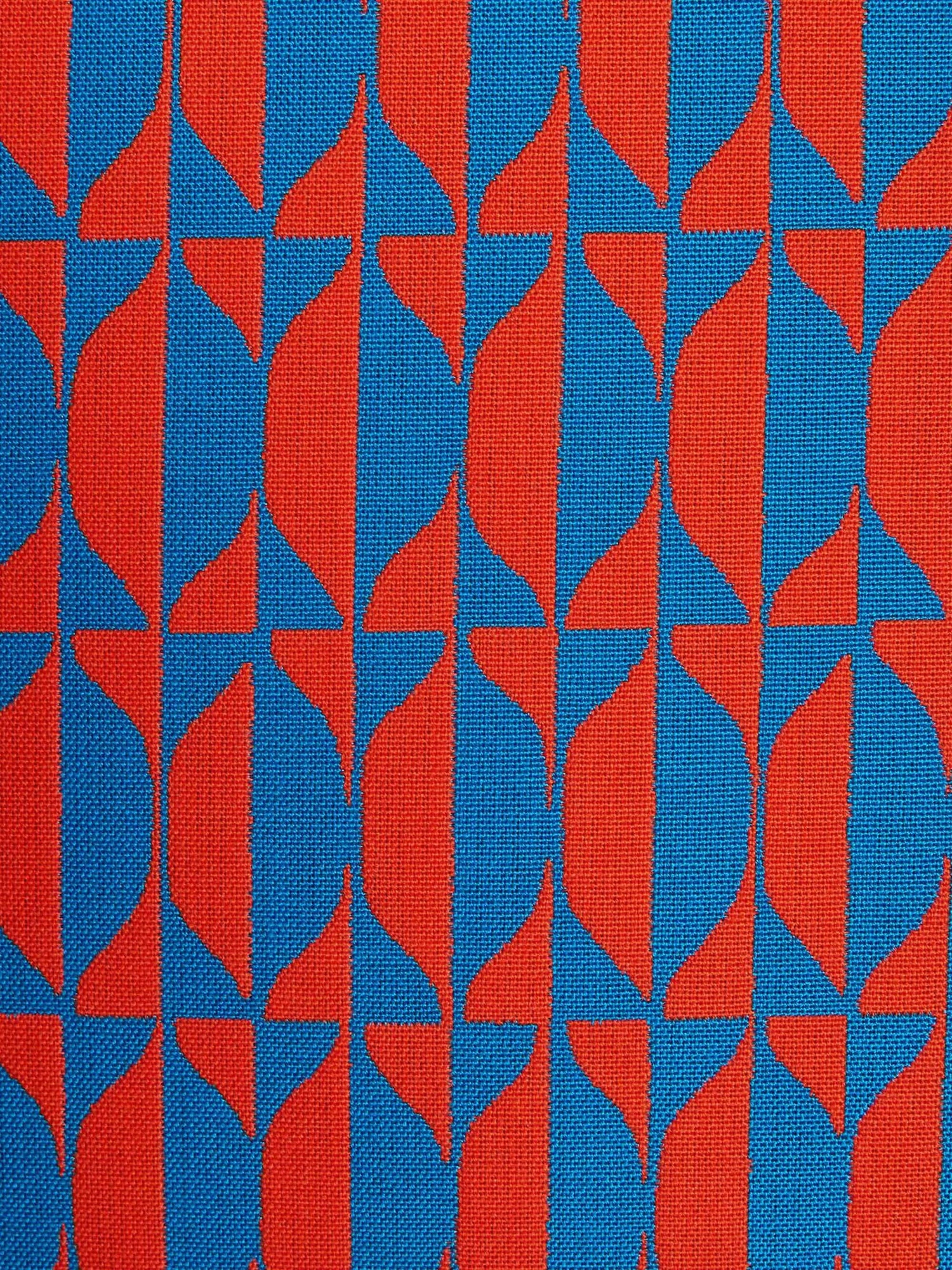 Losanghe outdoor cushion - Turquoise & Orange