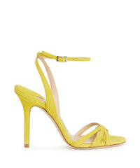 Sandales à talons Dielle 100 en cuir - Acid Yellow