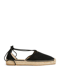 Espadrilles Dulcet en cuir - Black