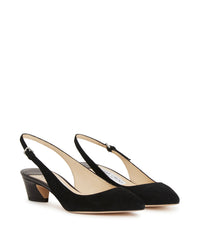 Slingbacks Gemma 40 en cuir embossé - Black